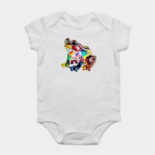 Colourful Crystal Glass Frog Figurine Baby Bodysuit